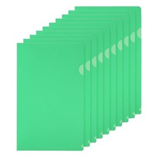 L Type Folders 50 Pack A4 Plastic File Project Pockets Clear Paper Document J...