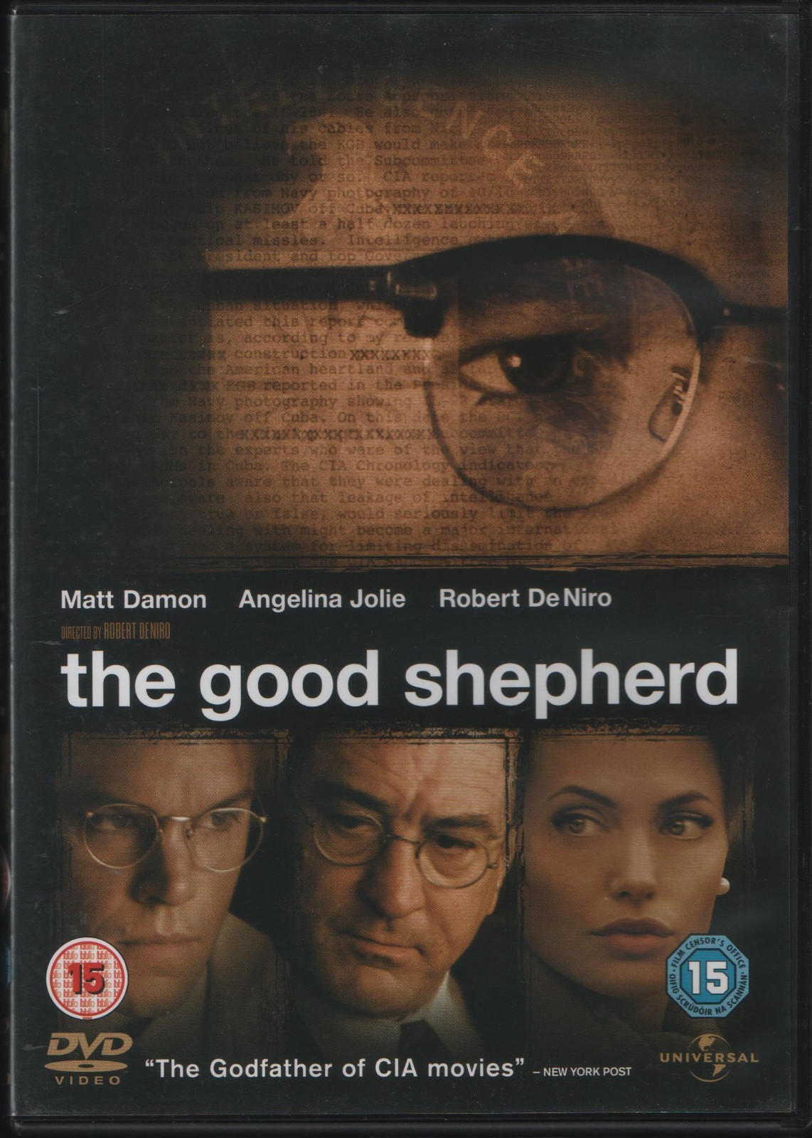The Good Shepherd (DVD 2010) spy drama thriller Matt Damon Angelina Jolie DeNiro
