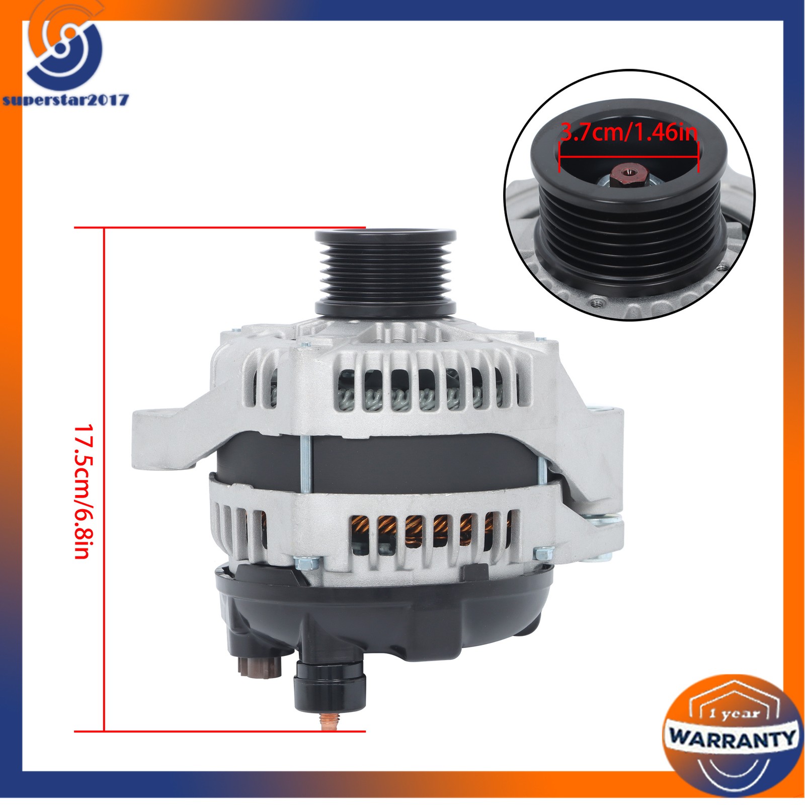 For Maserati Quattroporte 2004-2011 150A 4.2L 104210-3960 Alternator 104210-1620
