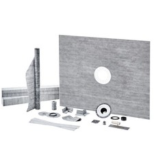 60x48in Waterproof Shower Curb Kit for Bathroom