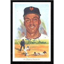 Monte Irvin Giants Autographed Perez Steele 1989 Postcard #03448/10000 JSA COA