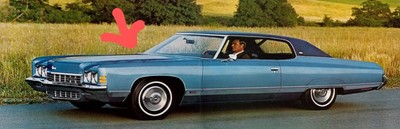 1971 1972 CHEVROLET IMPALA BELAIR CAPRICE HOOD MOLDING