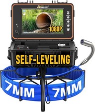 Sewer Camera 9'' IPS Screen 100ft 7mm Cable Drain Pipe Inspection Camera 5100mAh