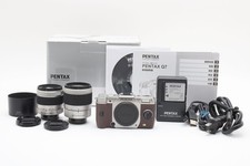 PENTAX Q7 Digital Camera Silver  Brown  ST 1853  2 Lens Set From JAPAN 2922