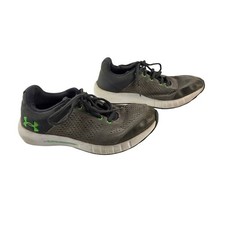 Under Armour Micro G Pursuit Running Shoes Kids 4Y Gray Lime Green Lightweight