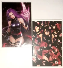 Psylocke Comic Lot Of 2 X-Men Mark Brooks R1C0 Virgin Variants NEW UNREAD