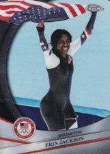 2026 Topps Chrome U.S. Winter Olympic & Paralympic Team Erin Jackson 33 USA