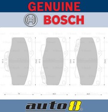 Bosch Front Brake Pads for Toyota 4-Runner N13 2.8L Diesel 3L 1989 - On