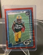 Matthew Golden #311 2025 Donruss Optic Red Pandora Rated Rookie (RC) Green Bay