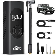 Tire Inflator Portable Air Compressor - 180PSI Cordless Air Pump 20000mAh Pow...