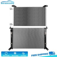 Aluminum Radiator And Ac Condenser For 2011 12-2015 Chevrolet Silverado 2500 Hd Aluminum Radiator And Ac Condenser For 2011 12-2015 Chevrolet Silverado 2500 Hd