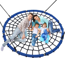 60" Large Spider Web Saucer Tree Swing for Kids Adults Patented