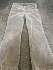 Levi's 526 Slender Bootcut Corduroy Pants Size 10 Charcoal Gray 30x27 READ FLAW