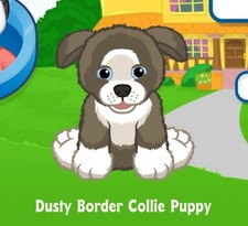 Webkinz Classic Dusty Border Collie Puppy Pet Adoption Code Only Messaged PROMO
