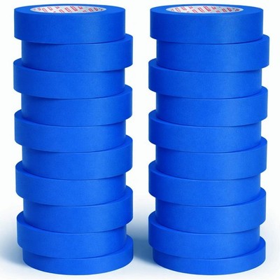 SWRT Blue Painters Tape 1 Inch x 55 Yards, 20 Rolls 1100 Yards Total, Washi P...