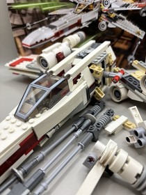 LEGO Star Wars 9493 X-Wing Starfighter W/book No Mini Figures Incomplete