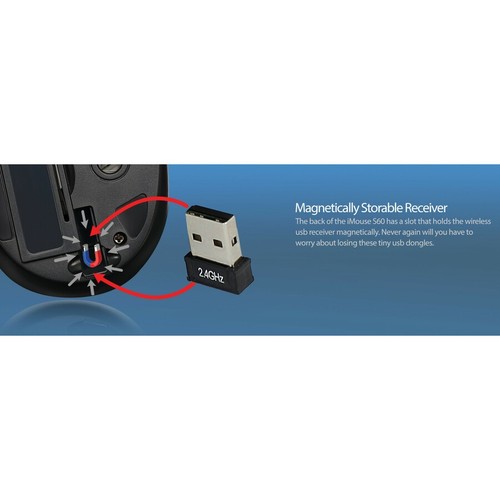 Adesso iMouse S60L - 2.4 GHz Wireless Programmable Nano Mouse (IMOUSES60L) - Picture 6 of 10