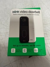 Blink Video Doorbell 2025 2nd Gen Sync Module Core System - Battery Power-Black