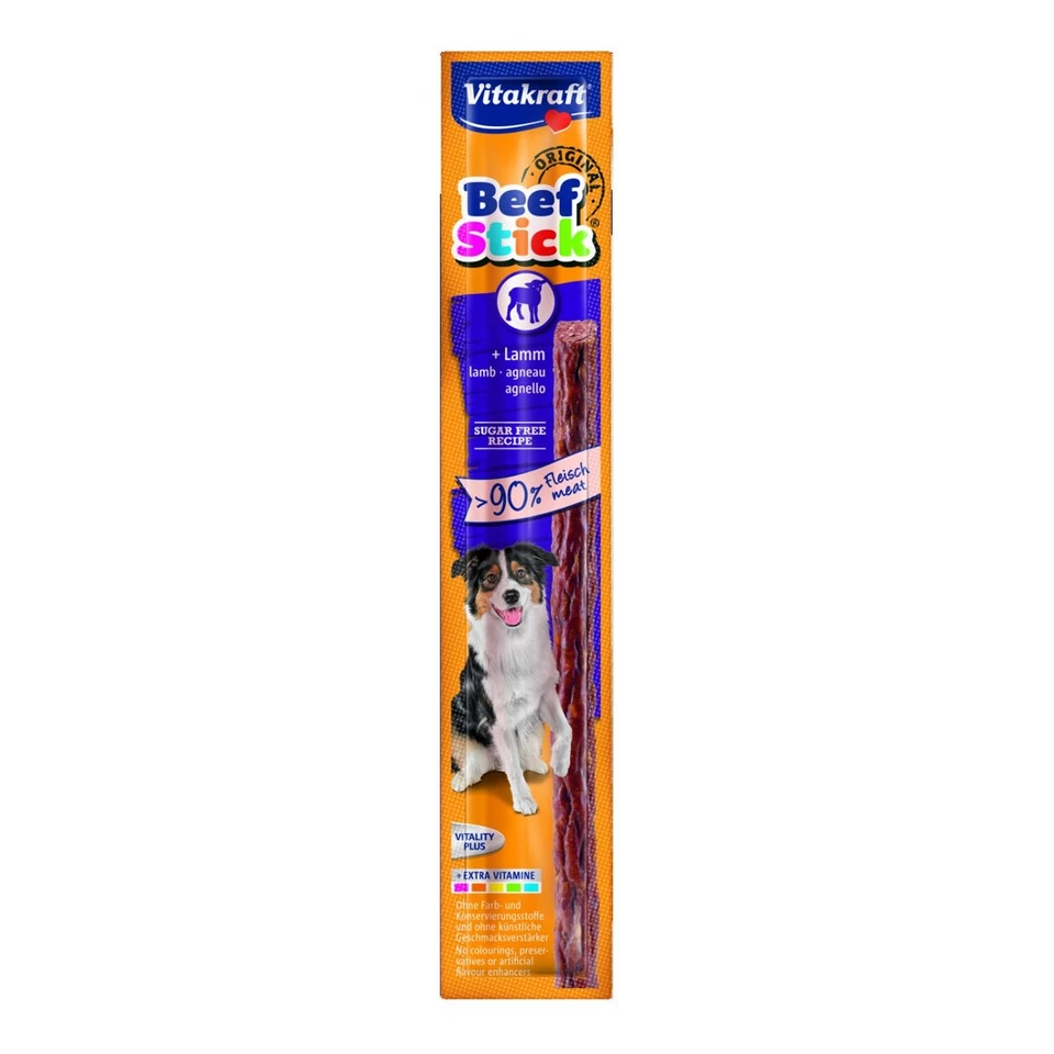 Vitakraft Beef Stick Original Lamm - 50 x 12g - Leckerli Sticks Hunde Hundesnack