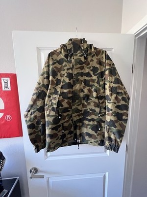 A Bathing Ape Gore-Tex Camouflage Hooded Windbreaker Jacket Water Resistant L