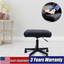 Office Foot Stool with Wheels, Height Adjustable Rolling Leg Rest Adjustable