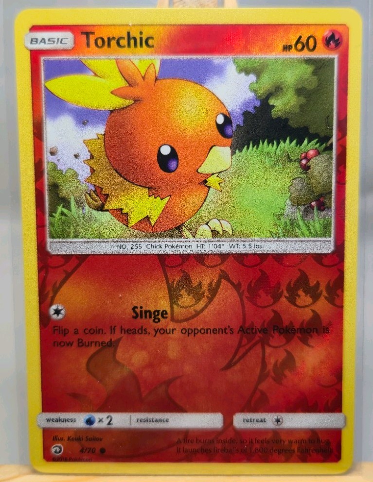 Torchic 4/70 Dragon Majesty Reverse Holo N/M POKEMON ENGLISH VINTAGE