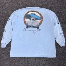 True Vintage 80s Panama Jill Panama Jack RARE Single Stitch T-Shirt - Sz L Blue