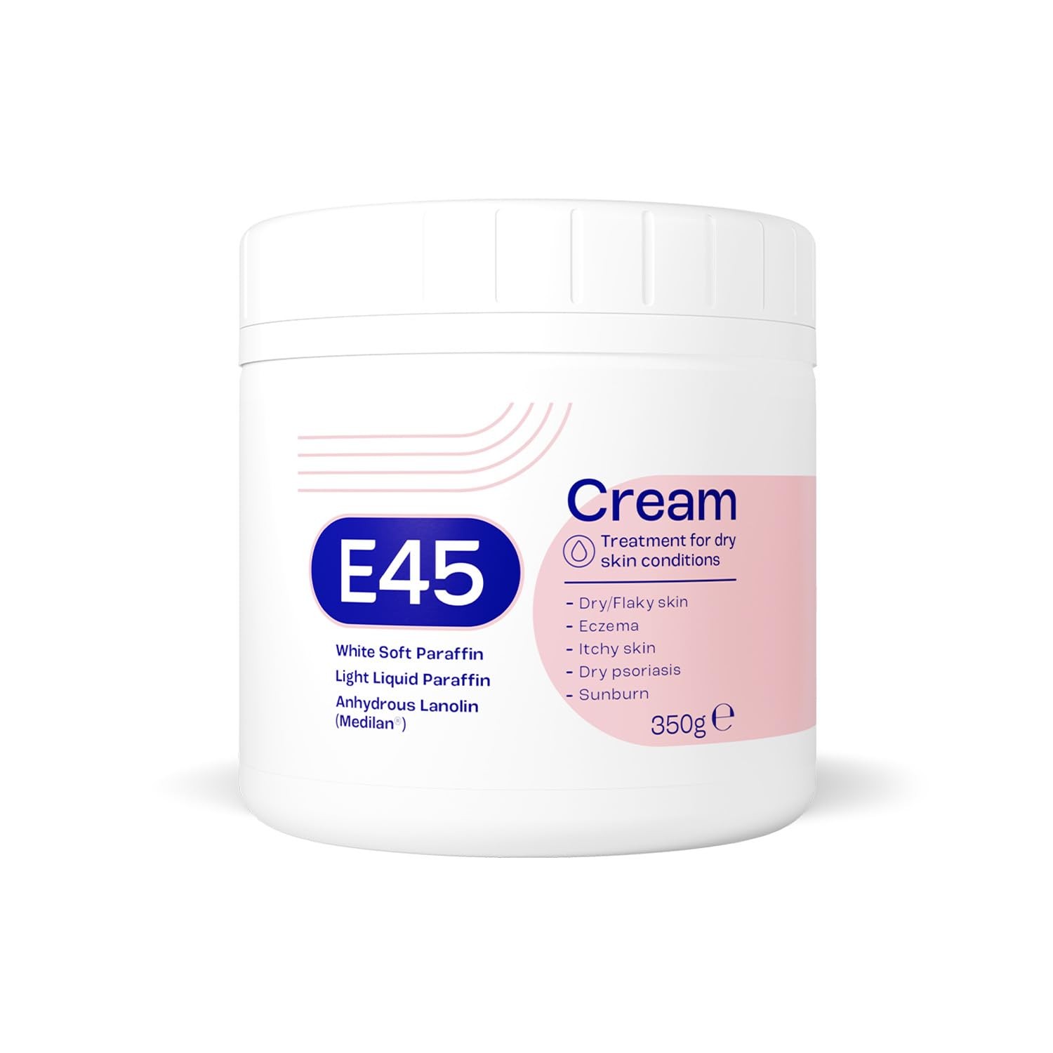 E45 Cream 350 G Â Cream For Dry, Irritated Skin Â Moisturiser To Soothe Dry & Sensitive Skin - Dermatologically Tested Eczema Dermatitis Cream Â - Image 8