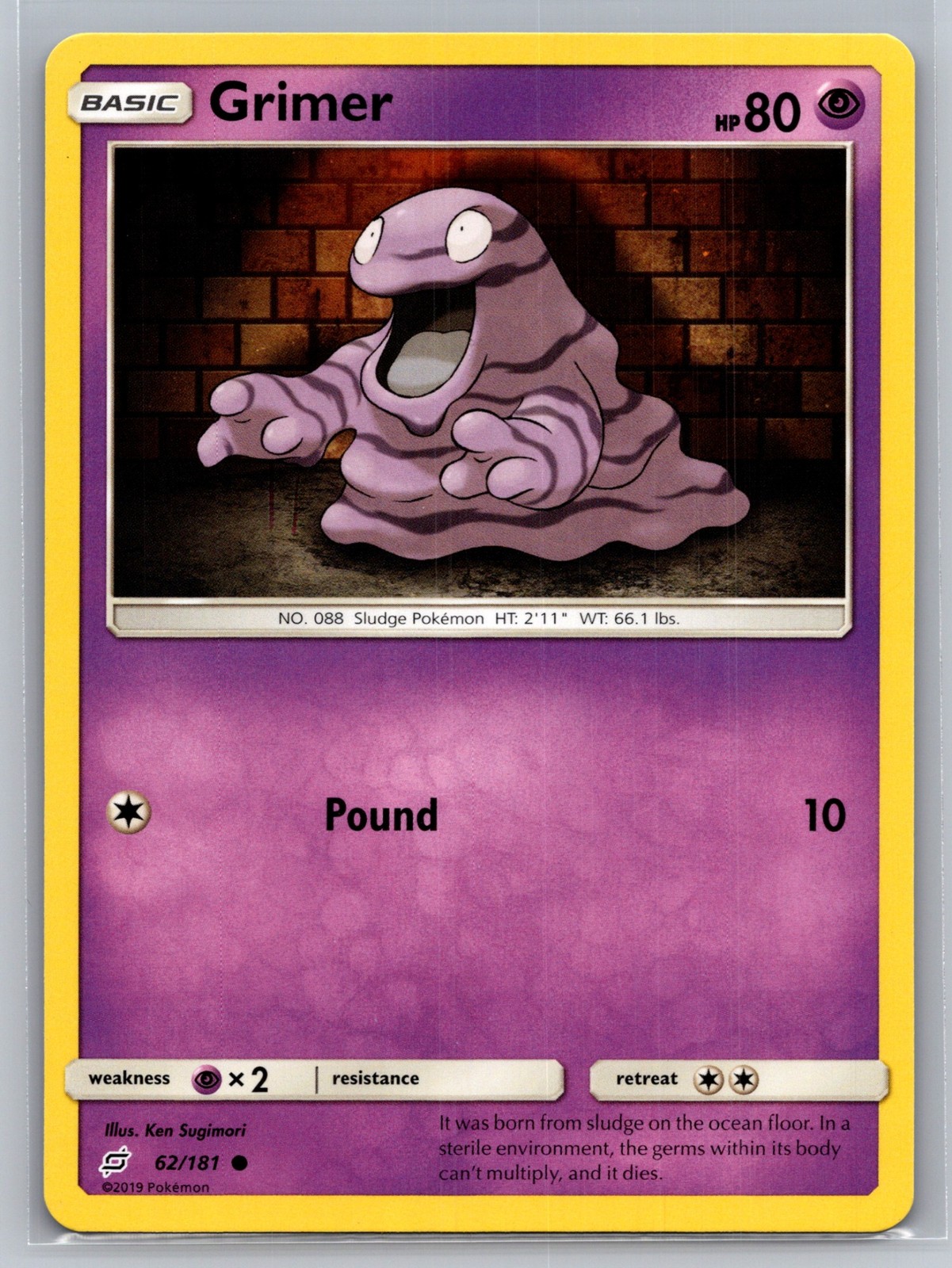 Grimer 62/181 - SM - Team Up - Pokémon TCG - LP