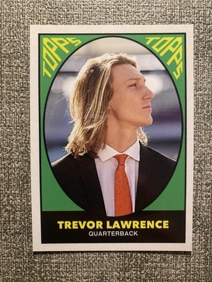 2021 Topps x Trevor Lawrence #10 Trevor Lawrence 1967 Topps Football RC Jaguars