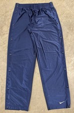Vintage Nike Track Pants Mens Med Blue Tearaway Breakaway Warm Up Baggy 90s Y2K