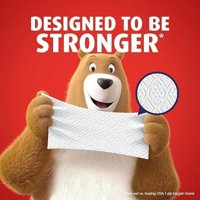 Туалетная бумага Charmin Ultra Strong Clean Touch, 18 семейных мега-рулонов 90 стандартных размеров - Изображение 2 из 4