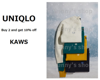 UNIQLO 【Kaufen Sie 2, erhalten Sie 10 % Rabatt】 KAWS Winter Lamm Rundhals...
