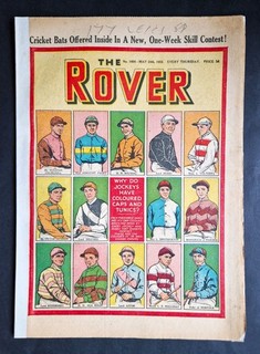 The Rover Comic 24th May 1952 Horse Racing Colours Winston Churchill Aga Khan