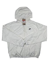 Nike Windrunner Lined Jacket White Hooded Full Zip Men's Size L HV8369-133
