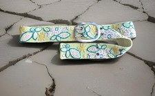 Jenny Krauss Boho Floral Embroidery Wool Belt Handmade Peru Medium