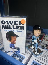 Chinooks Owen Miller Autographed Cycle Bobblehead Brewers Rockies Indians