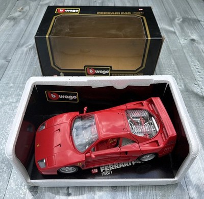 Bburago Ferrari F40 Red 1987 Diamonds Collection 1:18 Scale Diecast 3032 Boxed