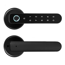 tonglox 4-in-1 Smart Lock: Fingerprint, TTLock App, Passcode, Key - USB Emergenc