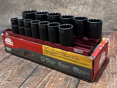 MAC Tools SVP13SBRPT 13pc 1/2in. SAE Spherical Impact Socket Set 7/16~1 1/4