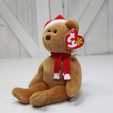 Ty Beanie Babies 1997 Teddy The Bear Santa Bear