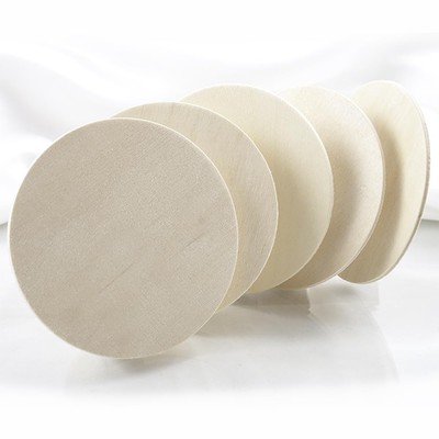 Natural Unfinished Round Wood Circle Cutout | 6 Inch - 25 Pack