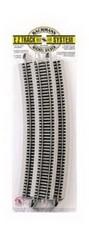 Bachmann 44506 HO Nickel Silver 28" Radius 18  Curved E-Z Track Pack of 5  10 