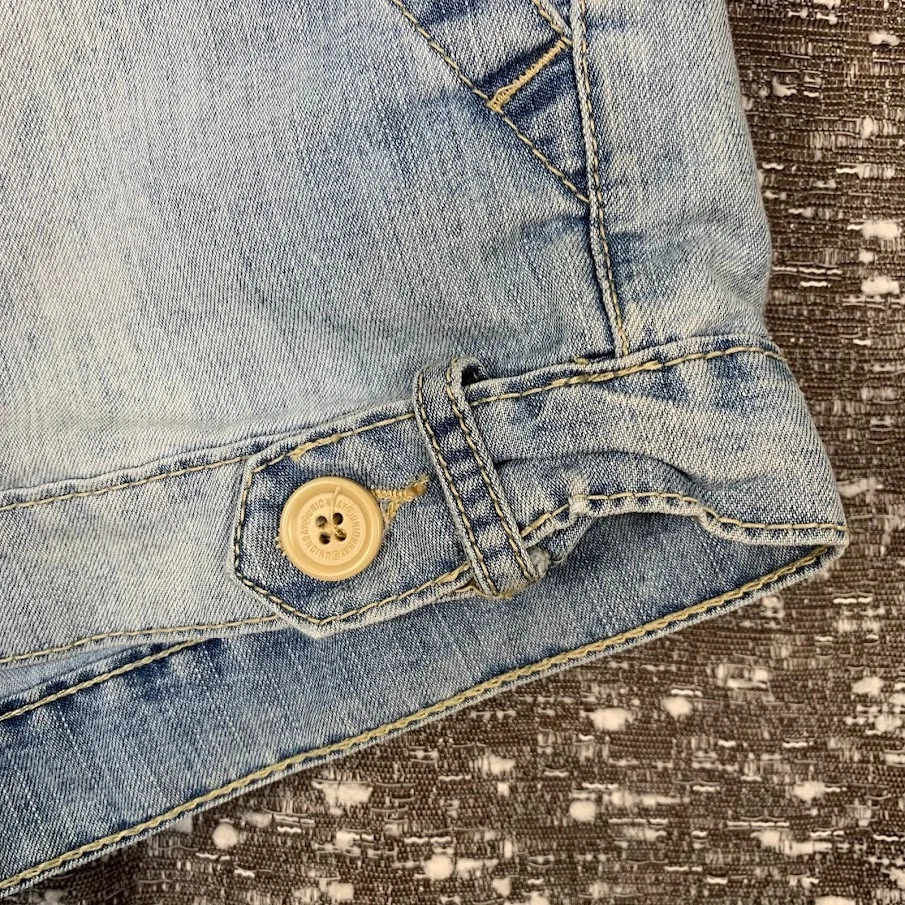 Pantalones Cortos Vaqueros Vintage Y2K Unionbay Azul Denim Botón Preppy Junior's 9 Foto 2 de 4