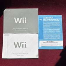 Original Nintendo Wii Operations Manuals, System setup  Quick Setup  More