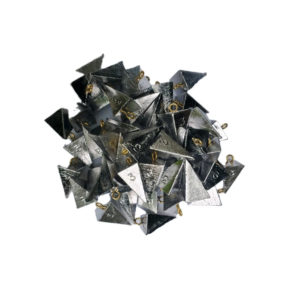 NORTHEAST SINKER COMPANY 10lbs 3oz Pyramid Sinkers/Weights 54 count.