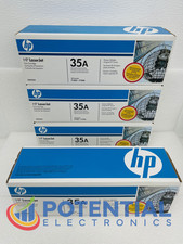 Genuine New - 4x HP 35A Black Toner Cartridge LaserJet P1005 P1006 CB435A Ink