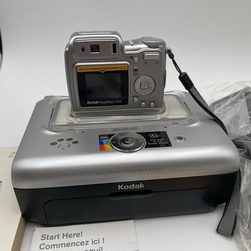 Kodak EasyShare Z700 Camera + Printer Dock 3 Paper & Ink Photo Copy Print 128MB - Picture 2 of 16
