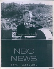 1963 Roy Neal Nbc News Covers Scott Carpenter Launch F.L Television 7X9 Photo