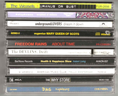 10 Rock Underground Indie CD Lot - Weasels, Devlins, DAG, Eugenius, Why Store